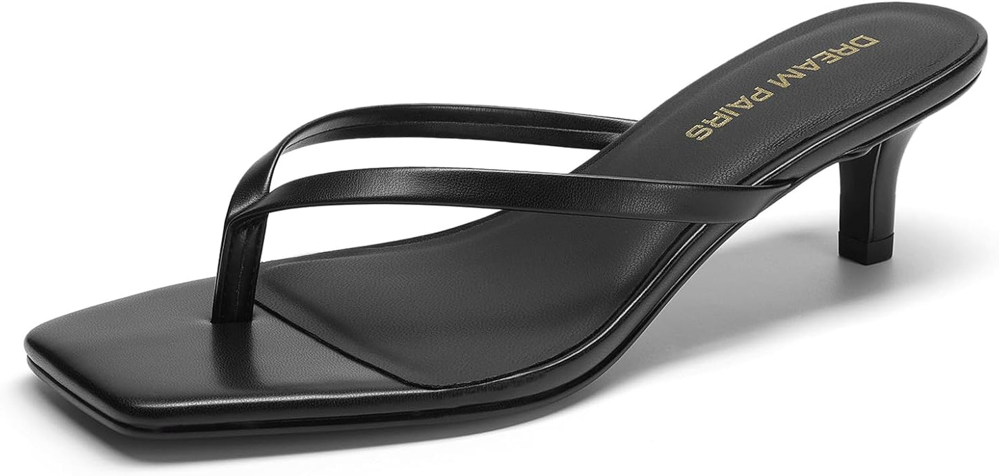 DREAM PAIRS Kitten Heels for Women - Stylish Summer Sandals