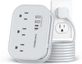 Flat Plug Power Strip USB Travel Power Strip - Compact Cruise Charger