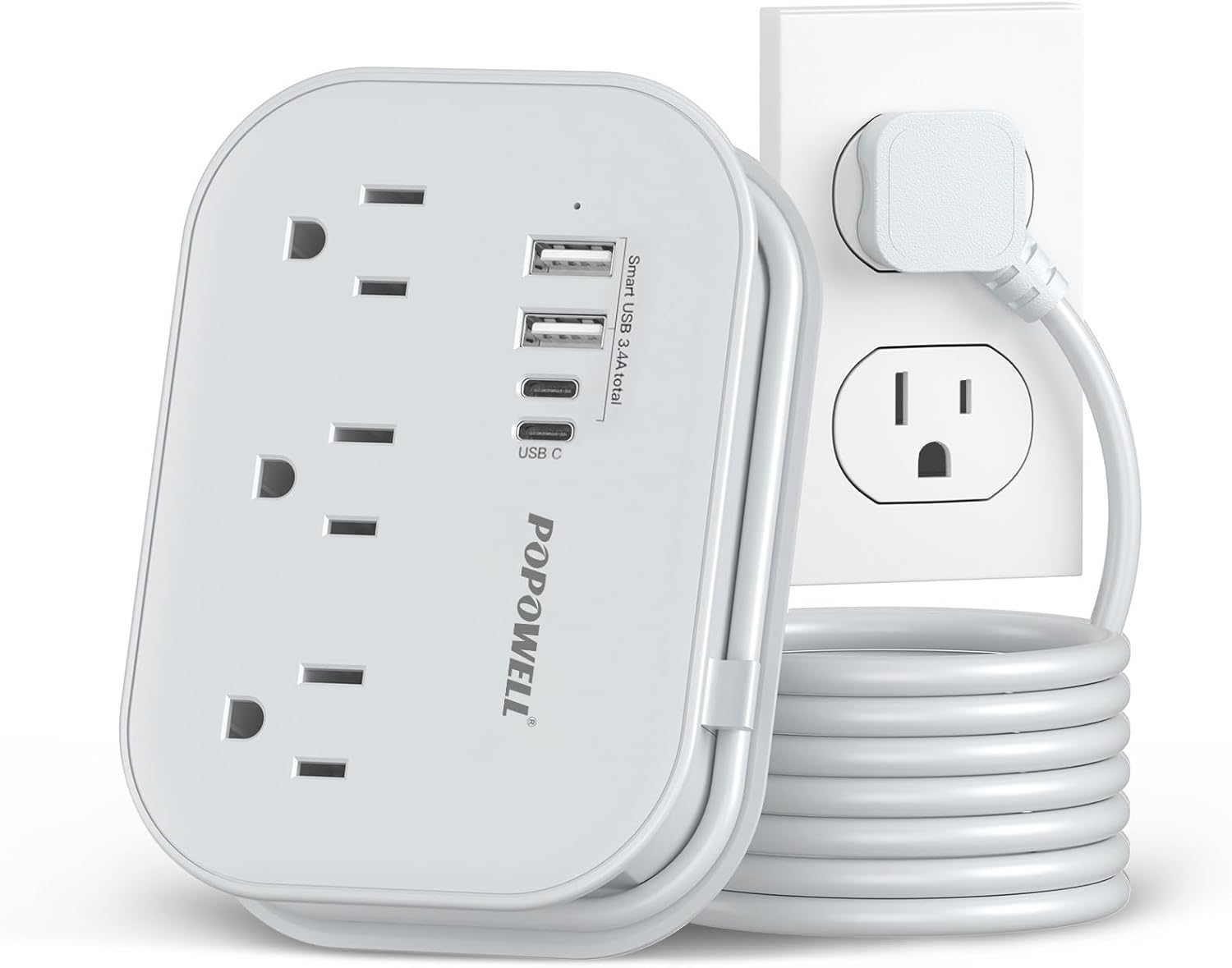 USB Travel Power Strip - Compact Charging Hub