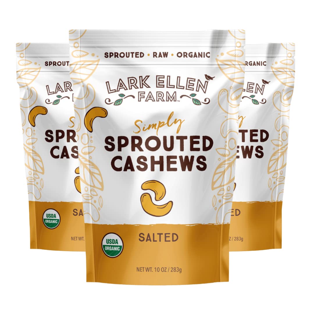 Sprouted Salted Cashews - Healthy Keto Snacks for Everyone