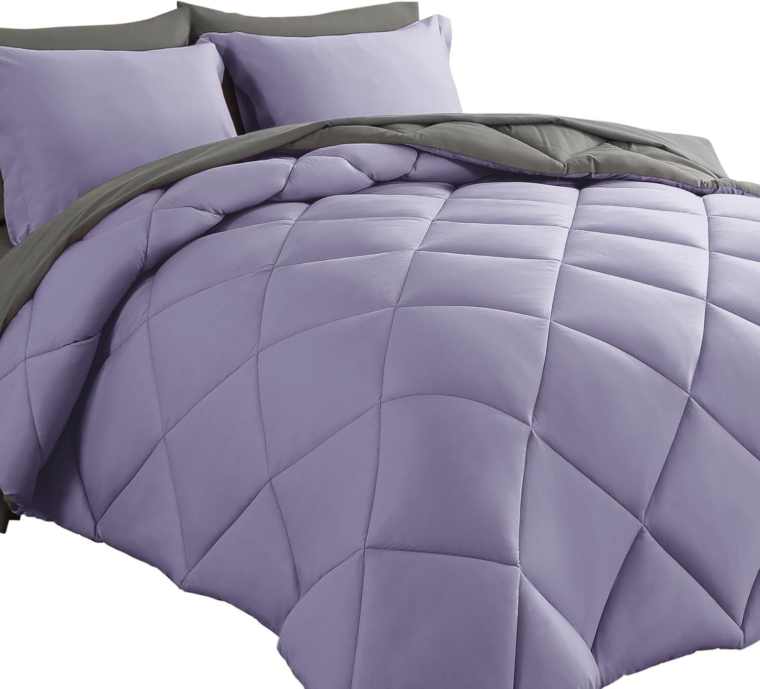 Cosybay King Bed in a Bag 7pcs Reversible Comforter Set