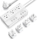 220V to 110V Travel Voltage Converter - 7-in-1 International Adapter
