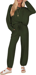 Lounge Sets for Women Ribbed Knit Two Piece - Postpartum & Travel