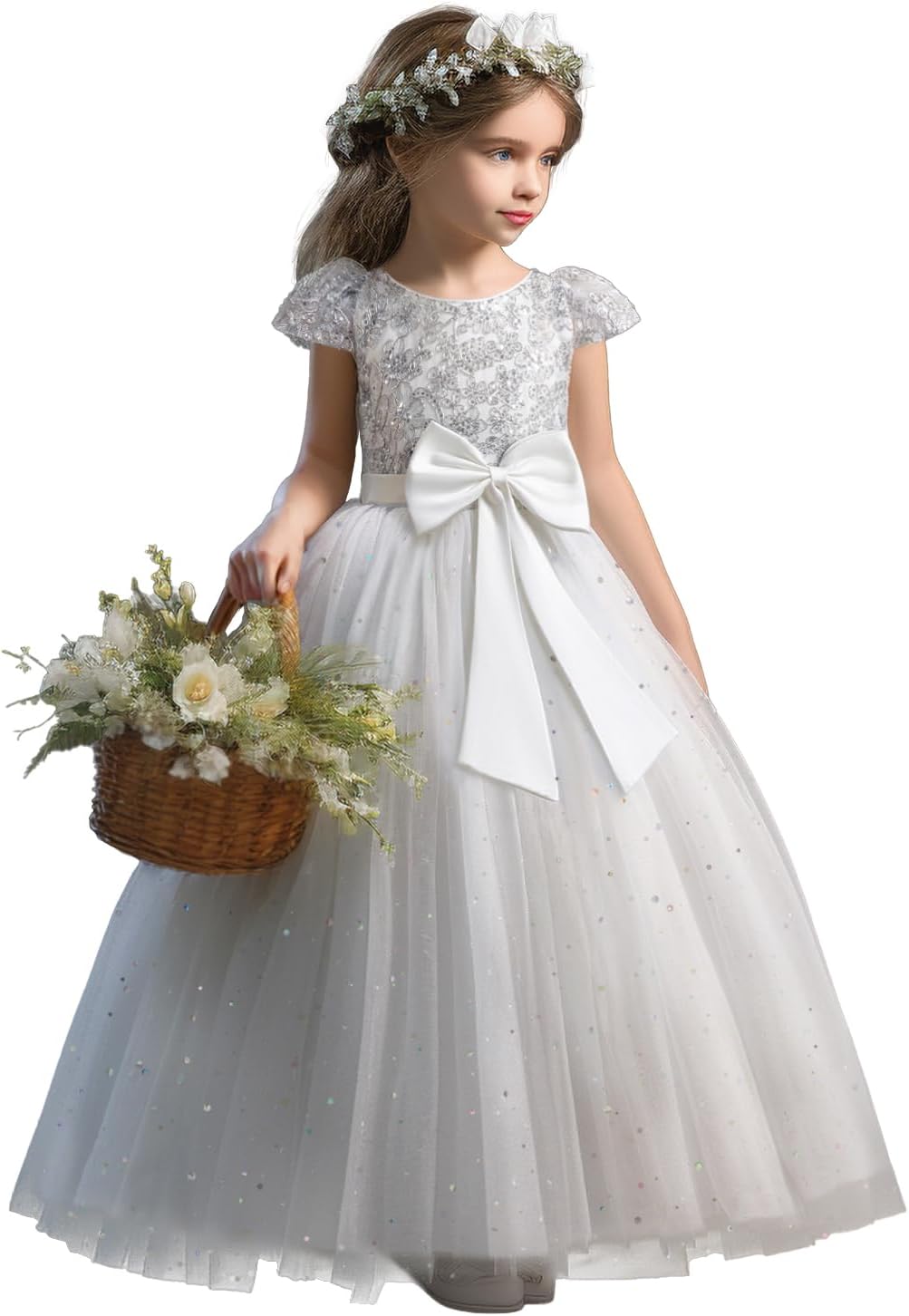 TTYAVO Girls Pageant Princess Flower Dress for Special Events