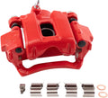 TRQ Rear Left Brake Caliper w/Bracket Performance Red - Driver Side