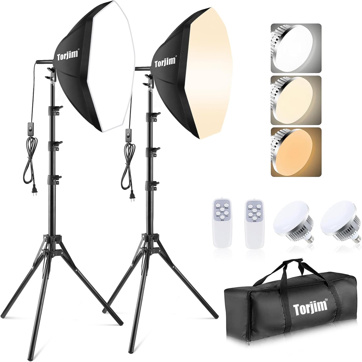 Torjim Softbox Photography Lighting Kit for Stunning Results