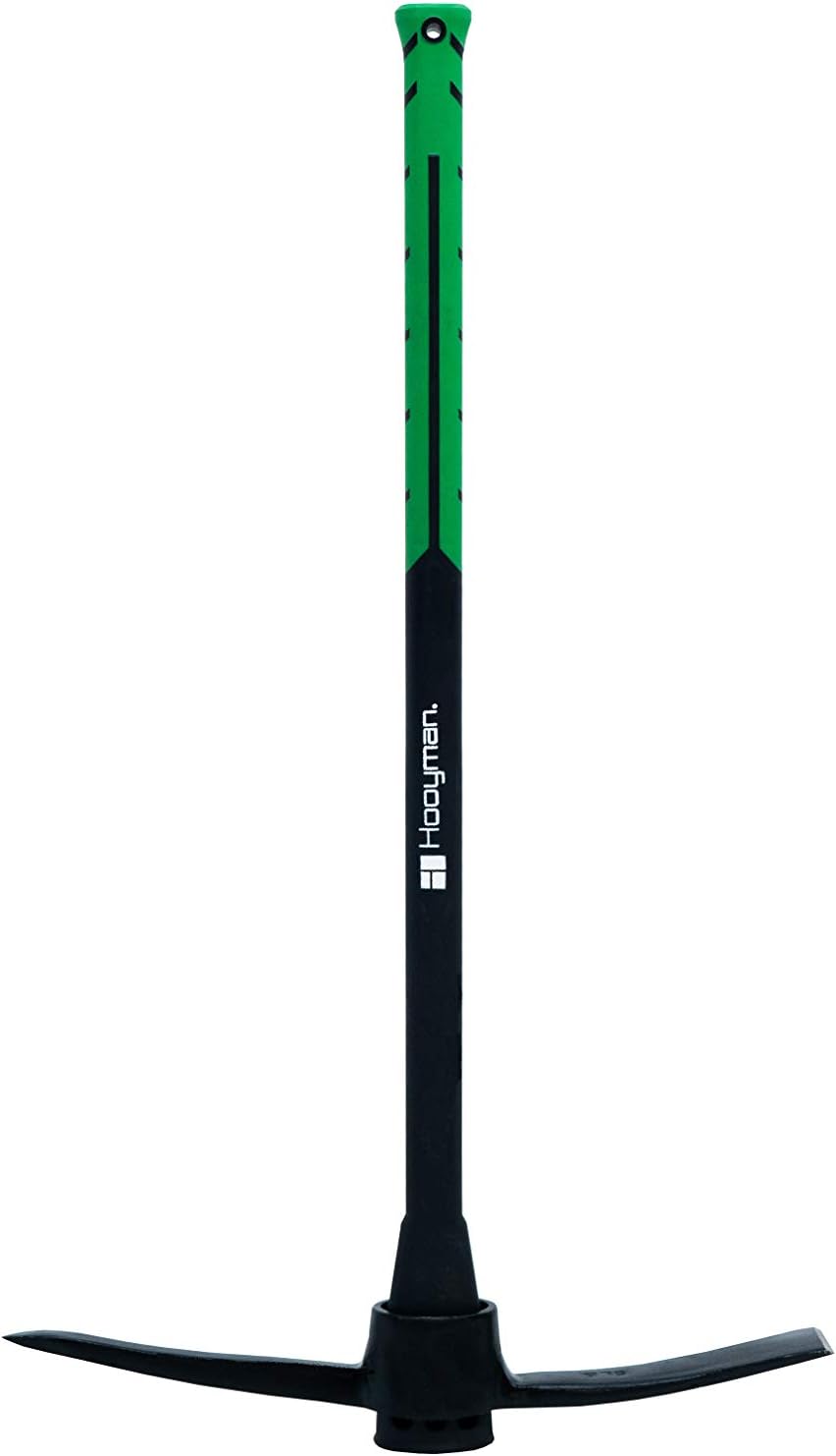 Hooyman Pick Mattock: Heavy Duty Forged Head for Gardening Tasks