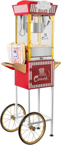 Popcorn Maker Professional Cart Retro Classic Popper Machine