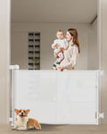 Retractable Baby Gates 50 inch Tall for Safety and Convenience