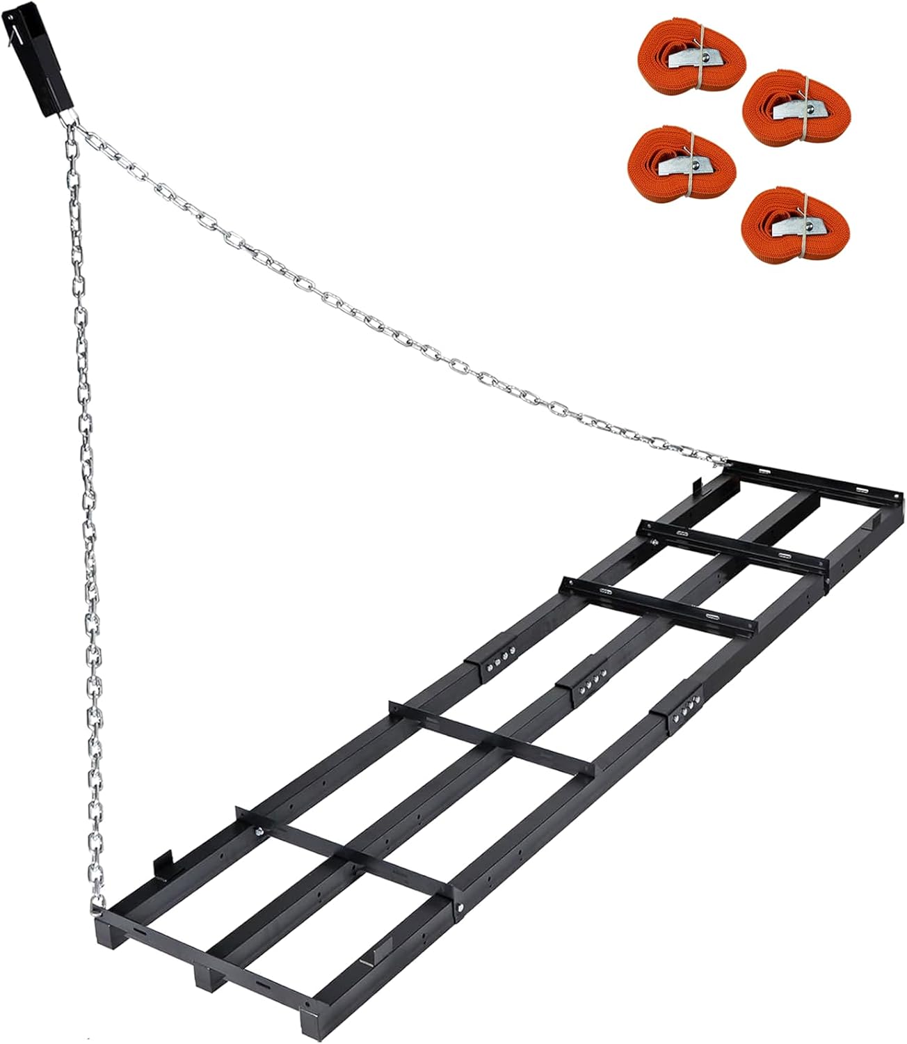 8 Ft Drag Harrow Driveway Grader for Lawn and Soil Leveling