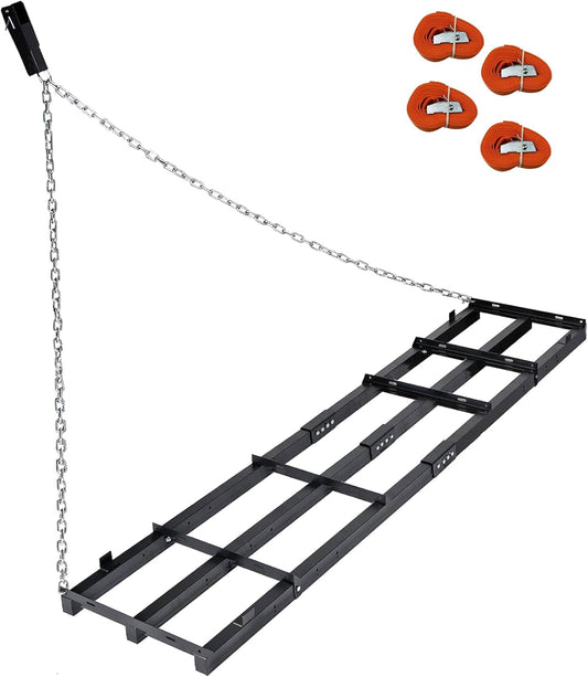 8 Ft Drag Harrow Driveway Grader for Lawn and Soil Leveling