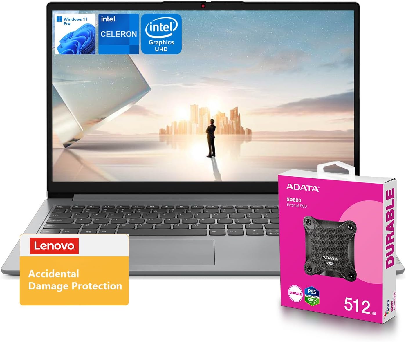 Lenovo 15.6 Laptop | 20GB RAM | 1.6TB Storage | Intel Core | Win 11 Pro | SSD Bundle
