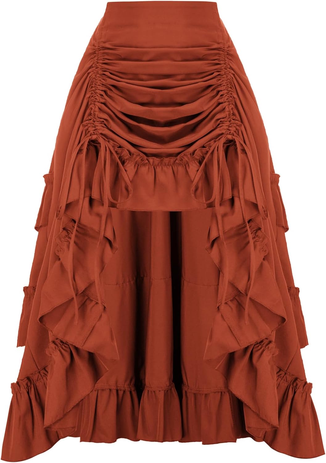Gothic Steampunk High-Low Bustle Skirt for Women by Scarlet Darkness