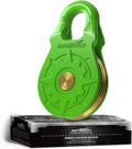 18 Ton Winch Snatch Block Pulley in Green - Heavy Duty Winch Recovery