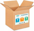 Cube Corrugated Shipping Boxes 7 x 7 x 7 in (Pack of 10) - Sturdy