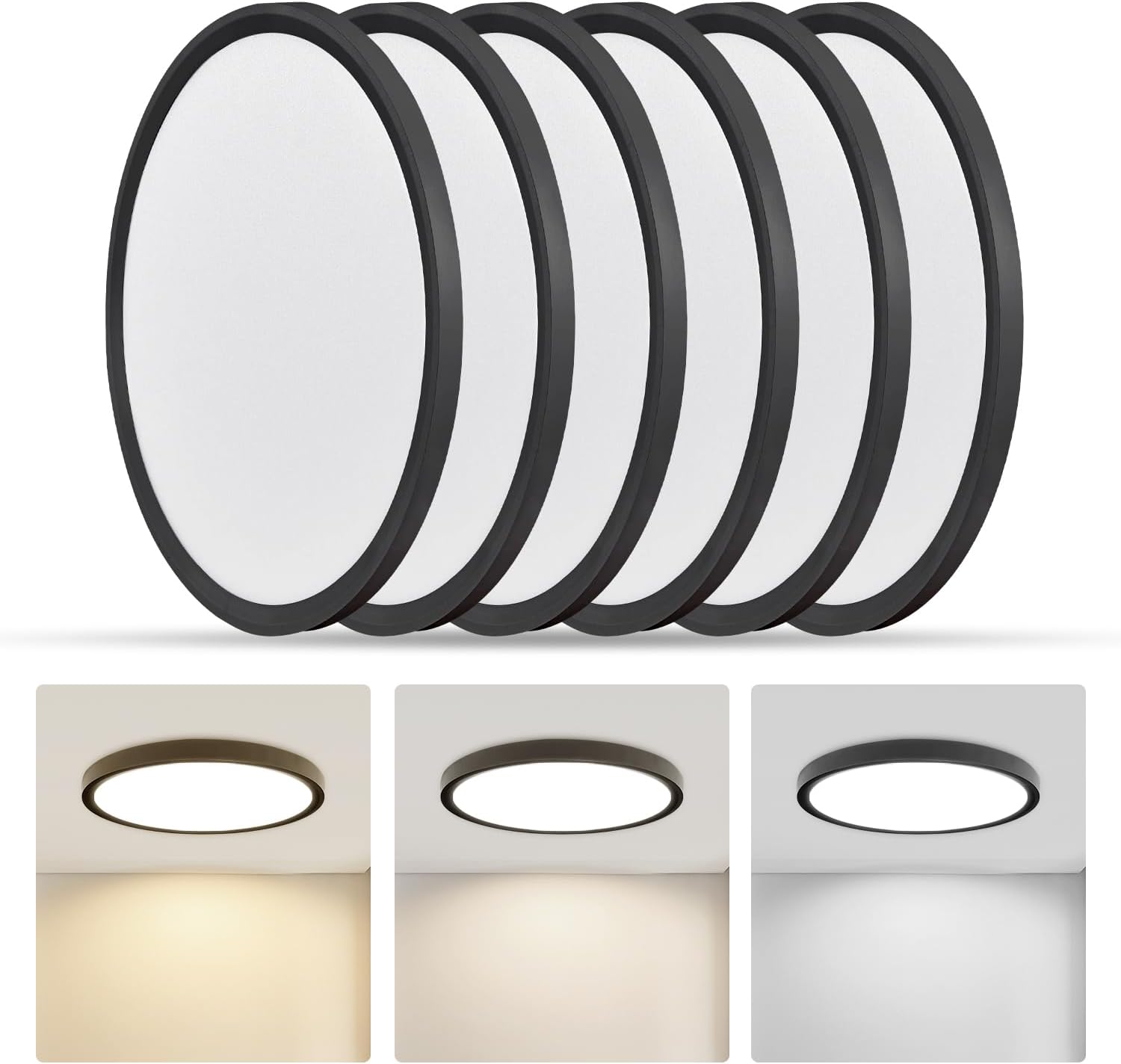 Led Flush Mount Ceiling Light 9 Inch 18w Modern Flat Panel