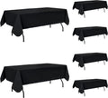 Vinyl Tablecloth with Flannel Backing 6-Pack 54x108 in - Waterproof