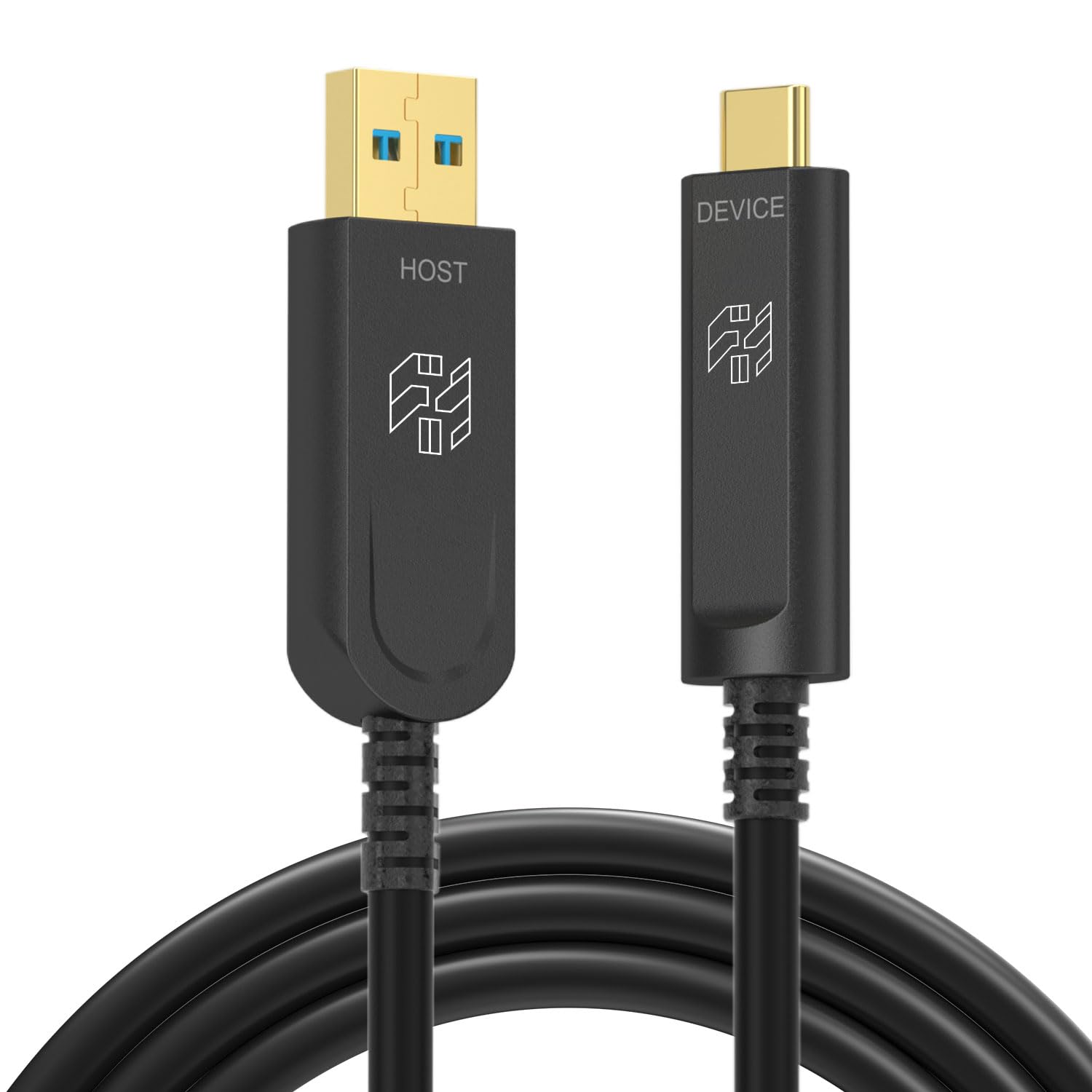 High Speed 10Gbps Fiber Optic USB A to C Cable for Video Use