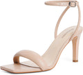 Modatope Womens Heels Square Open Toe Strappy High Heels - Comfortable
