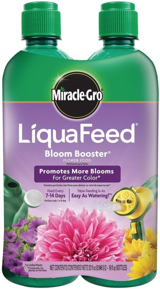 Miracle-GRO LiquaFeed Bloom Booster Flower Food for Vibrant Blooms