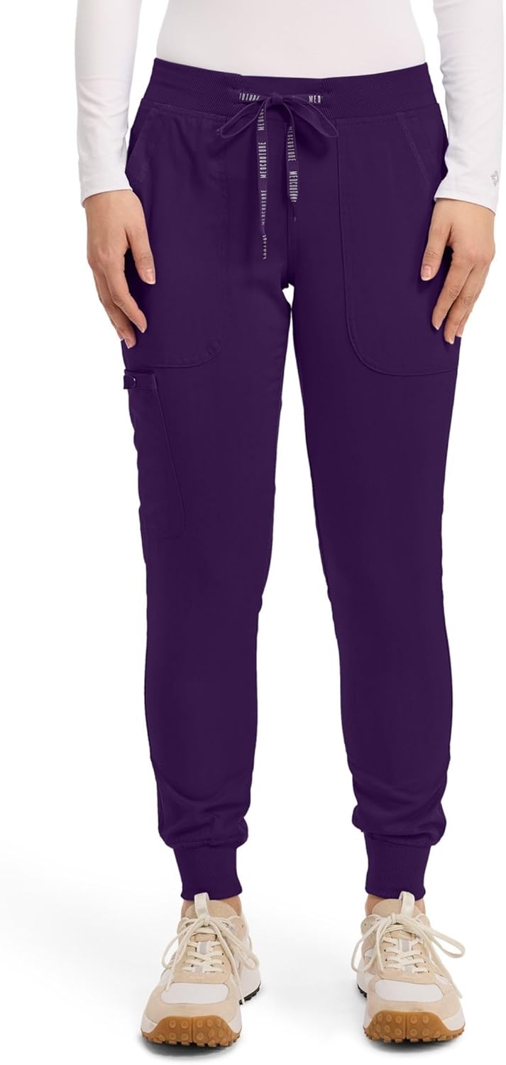 Med Couture Women's Cargo Jogger Scrub Pants with 5 Pockets