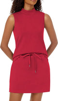 Two Piece Skirt Set for Women Sweatsuits Tennis Outfits - Comfortable