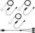 Portable USB LED Tent Light Trio by Tuanse - Extra Long Cord for Outdoor Adventures!