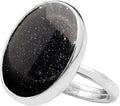 Natural Amazonite Crystal Ring 925 Sterling Silver - Anti-Tarnish be