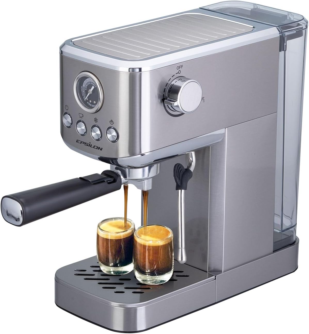 Pro Espresso Maker, 20-Bar Pressure, Milk Frother