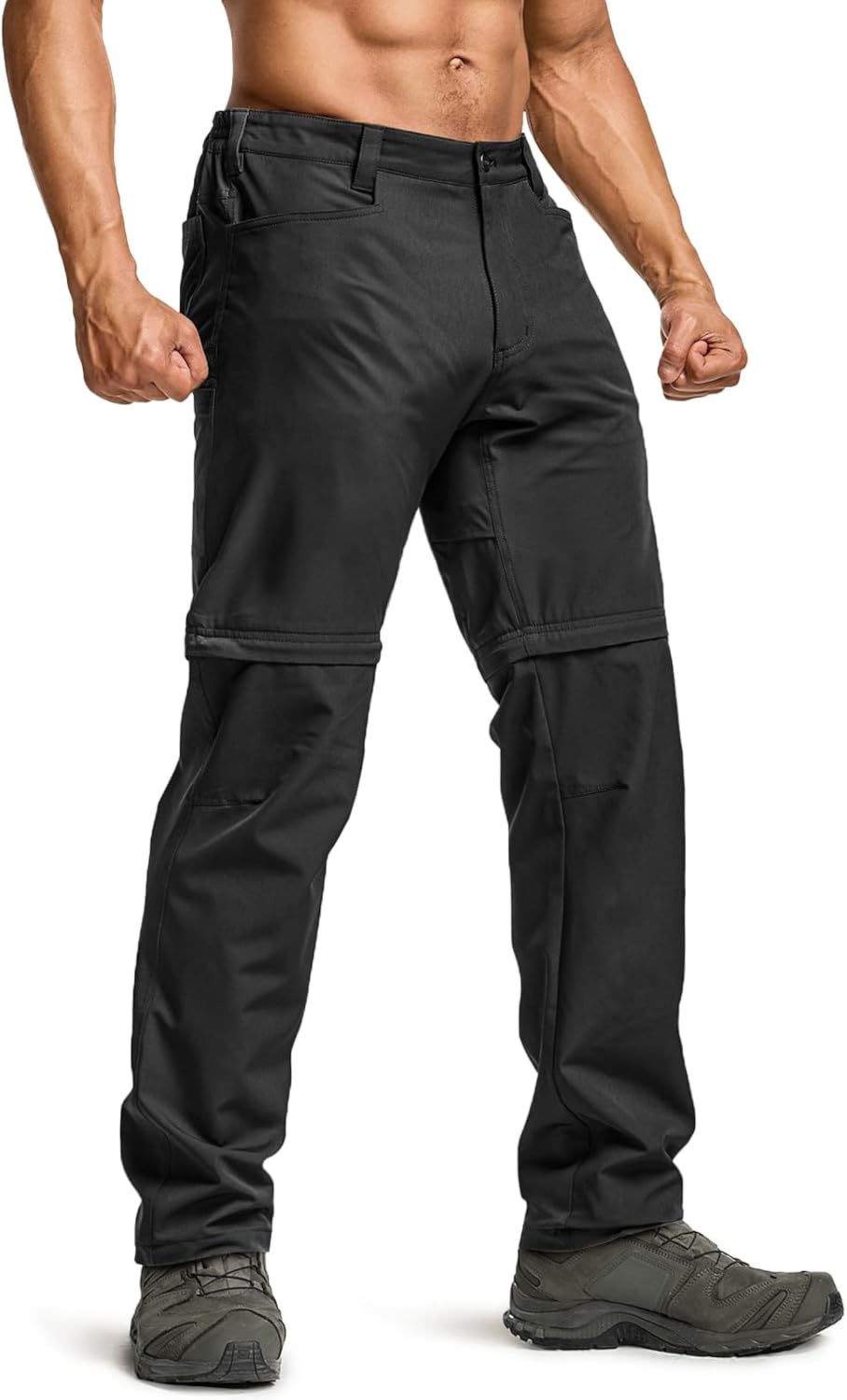 CQR Men's Convertible Cargo Tactical Pants for Outdoor Activities