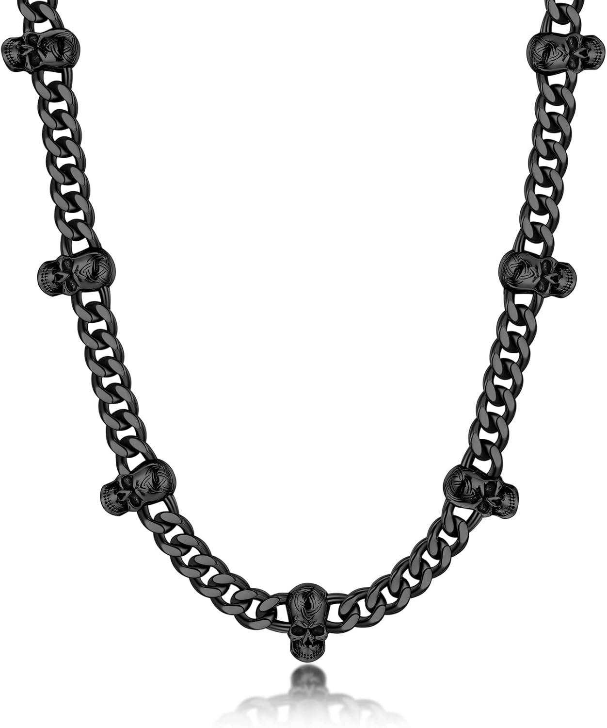 Bandmax Barbed Wire Cuban Chain Necklace for Punk Style Lovers