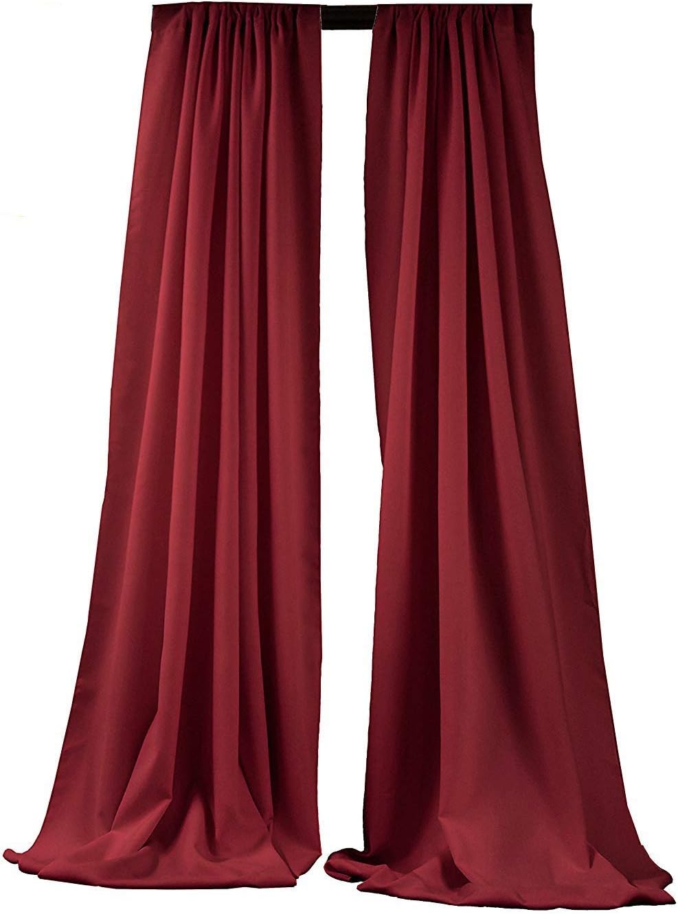 5 Feet Wide by 9 Feet High Polyester Backdrop Drape Curtain