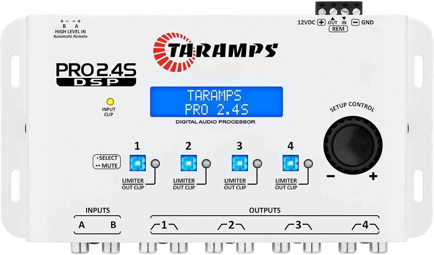 Taramps DSP Pro 2.4S Car Audio Processor with 15-Band EQ