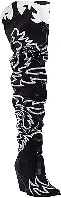 HILDA Over The Knee Thigh High Chunky Low Heel Boots Review