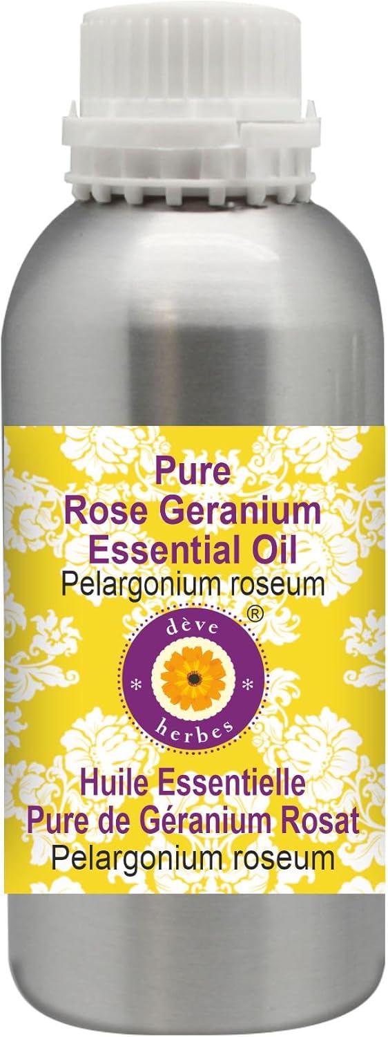 Deve Herbes Pure Rose Geranium Essential Oil for Skin Care