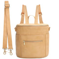 miss fong Small Diaper Bag Mini Backpack - Compact Mom On-the-Go