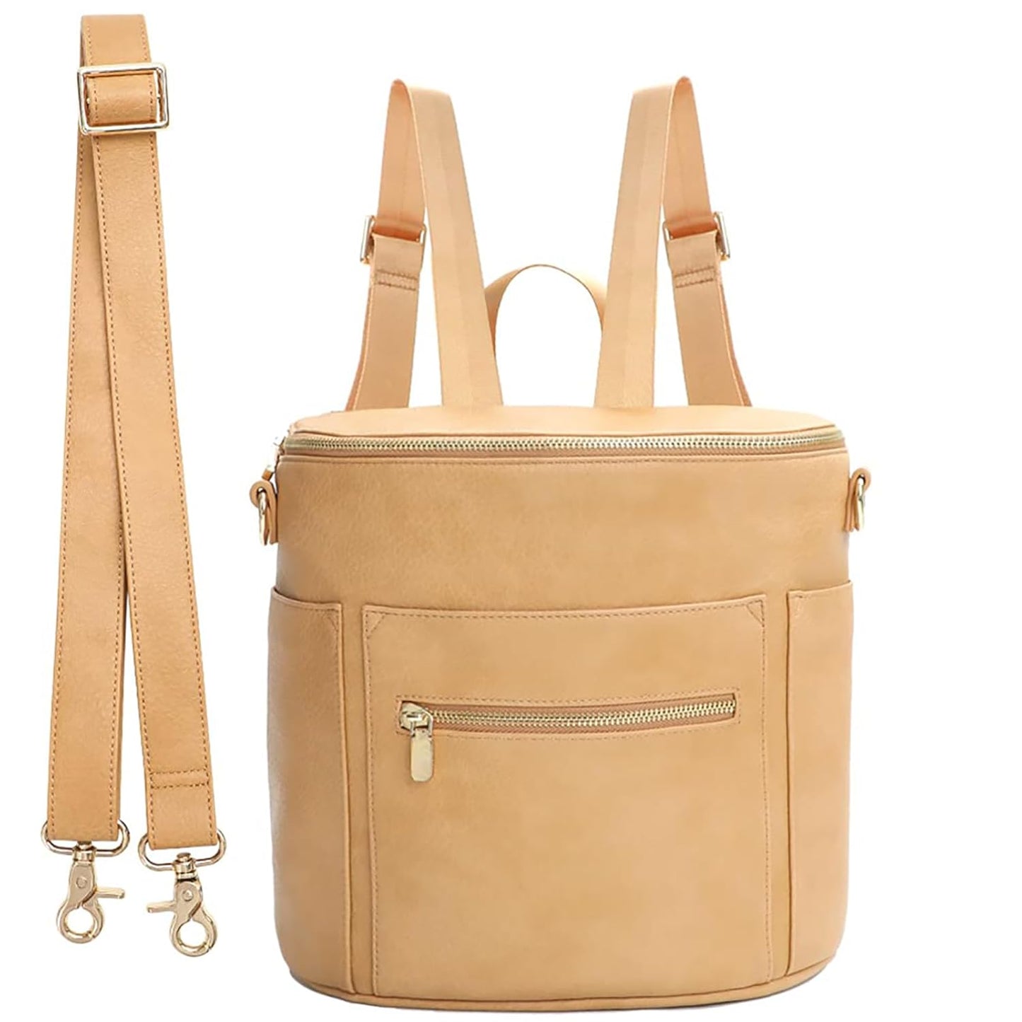 Mini Diaper Bag Backpack with 14 Pockets for Moms on the Go