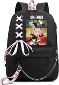 ISaikoy Anime Anya Forger Backpack 11.8in Laptop Bag - USB Port