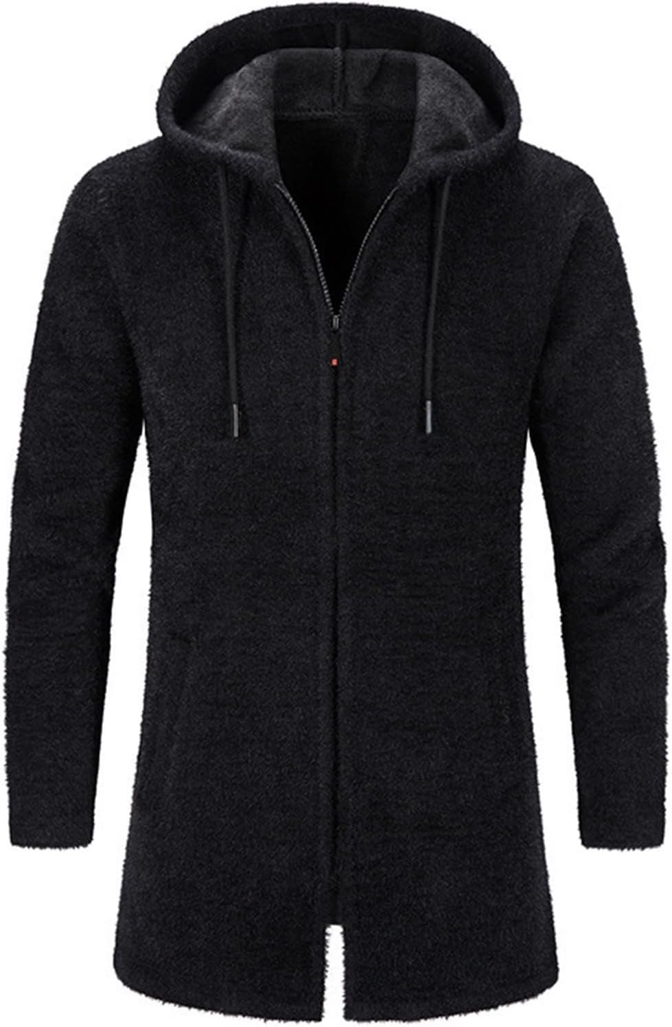 Warmth & Style: Men's Zip-Up Hooded Cardigan