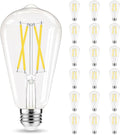 Edison Bulbs 60W Equivalent LED ST58 18 Pack - Bright Cool White