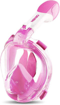 Full Face Snorkel Mask 180 Degree Panoramic View - Safe Anti-Fog