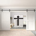 WINSOON Double Barn Door Hardware Kit for Smooth Sliding Doors