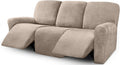 ULTICOR Velvet 8-Pieces Recliner Sofa Covers for 3 Seater