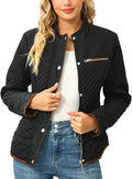 Stand Collar Lightweight Quilted Puffer Jacket - Warm, Packable Fit