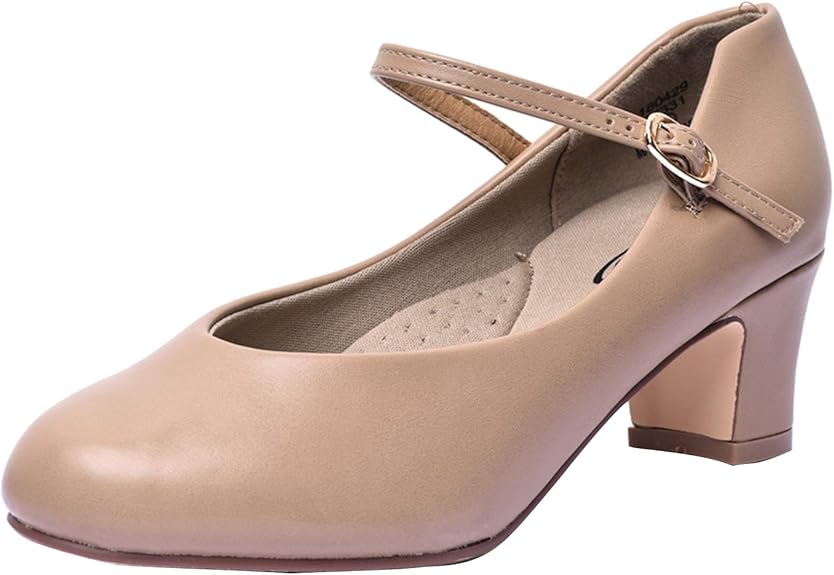 Stelle Character Shoes for Women 1.5in 2in Dance Ankle Strap Heels
