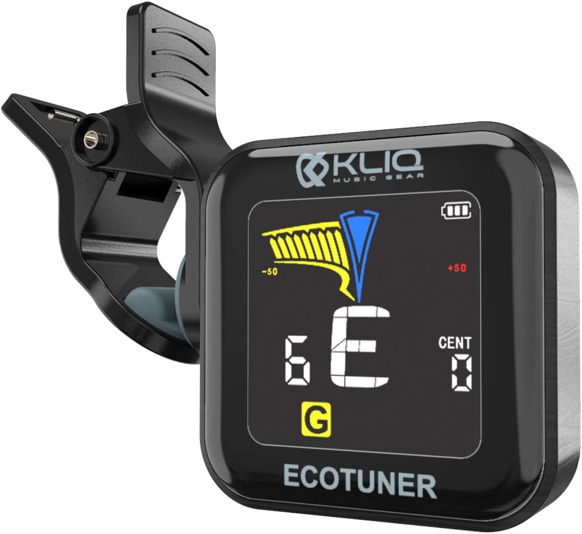 KLIQ EcoTuner: Rechargeable Clip-On Tuner - Fast & Convenient