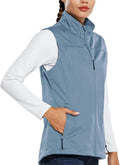 baleaf Women's Lightweight Softshell Vest - Windproof, Pocketed