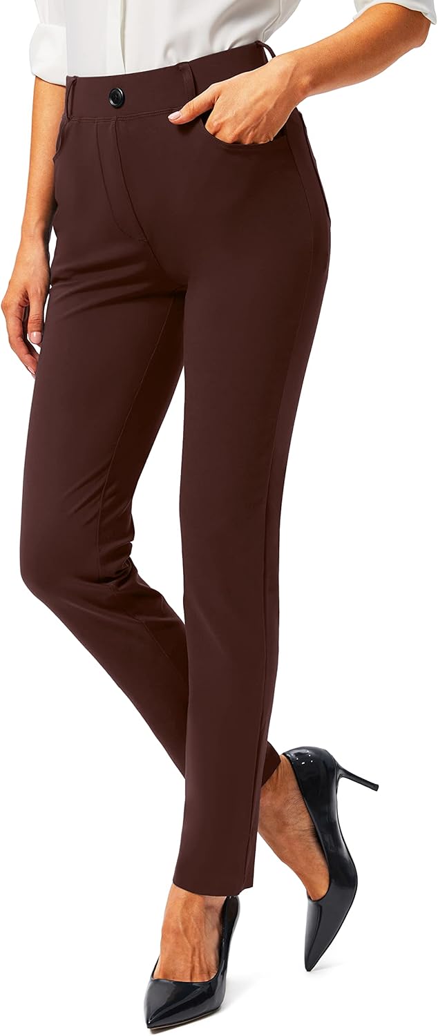 Rammus Womens Yoga Dress Pants with Pockets for Work and Play