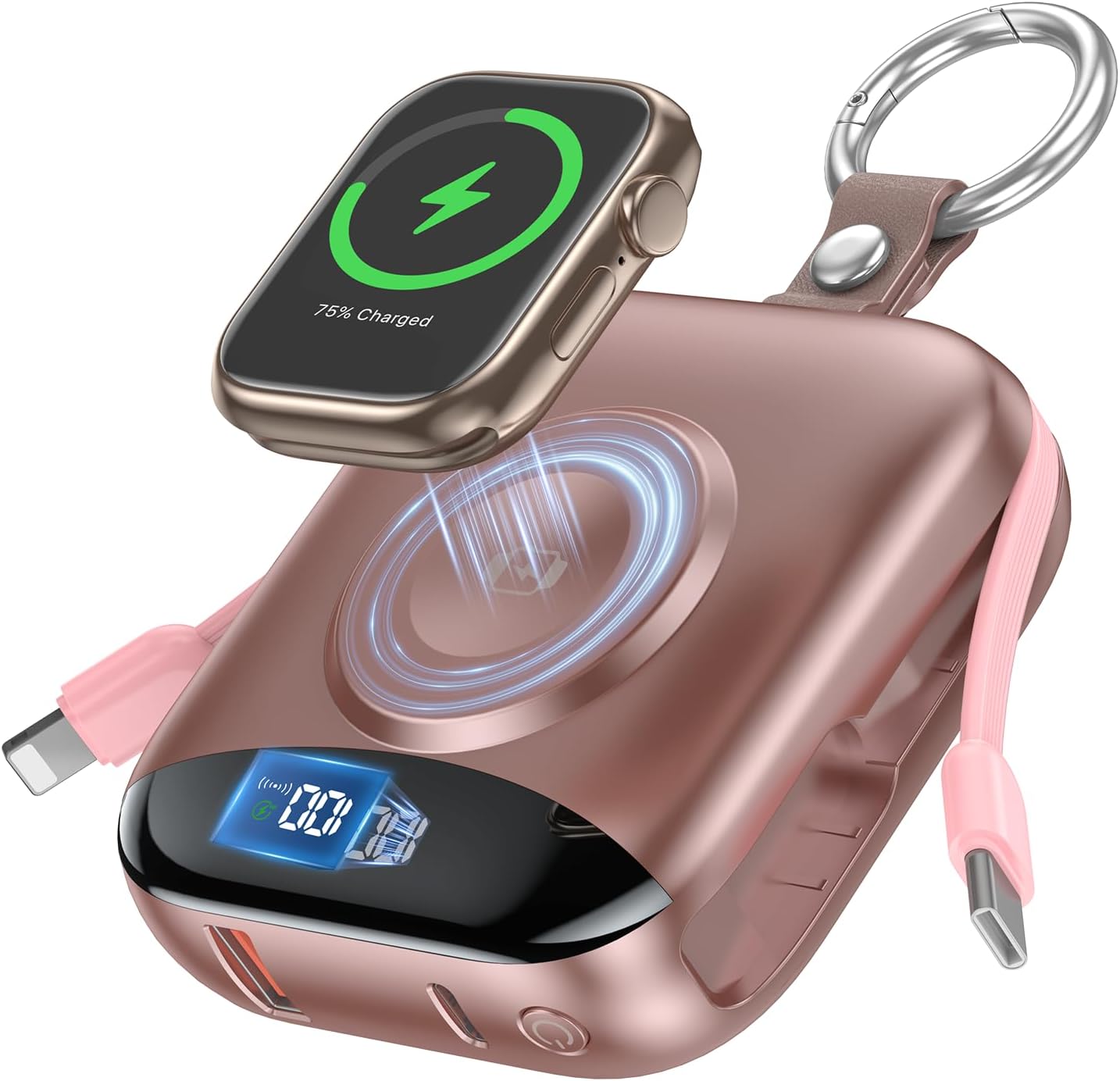 Portable Charger Power Bank 10000mAh with Fast Charging Cables