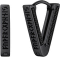 Norse Viking Runes Hoop Earrings for Men - Hypoallergenic Punk Style
